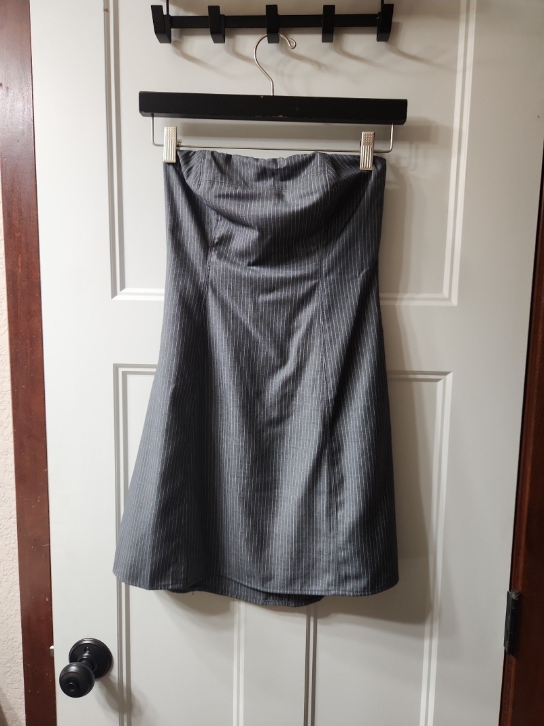 Nwt Le Lis Gray Pinstripe Mini - Xs